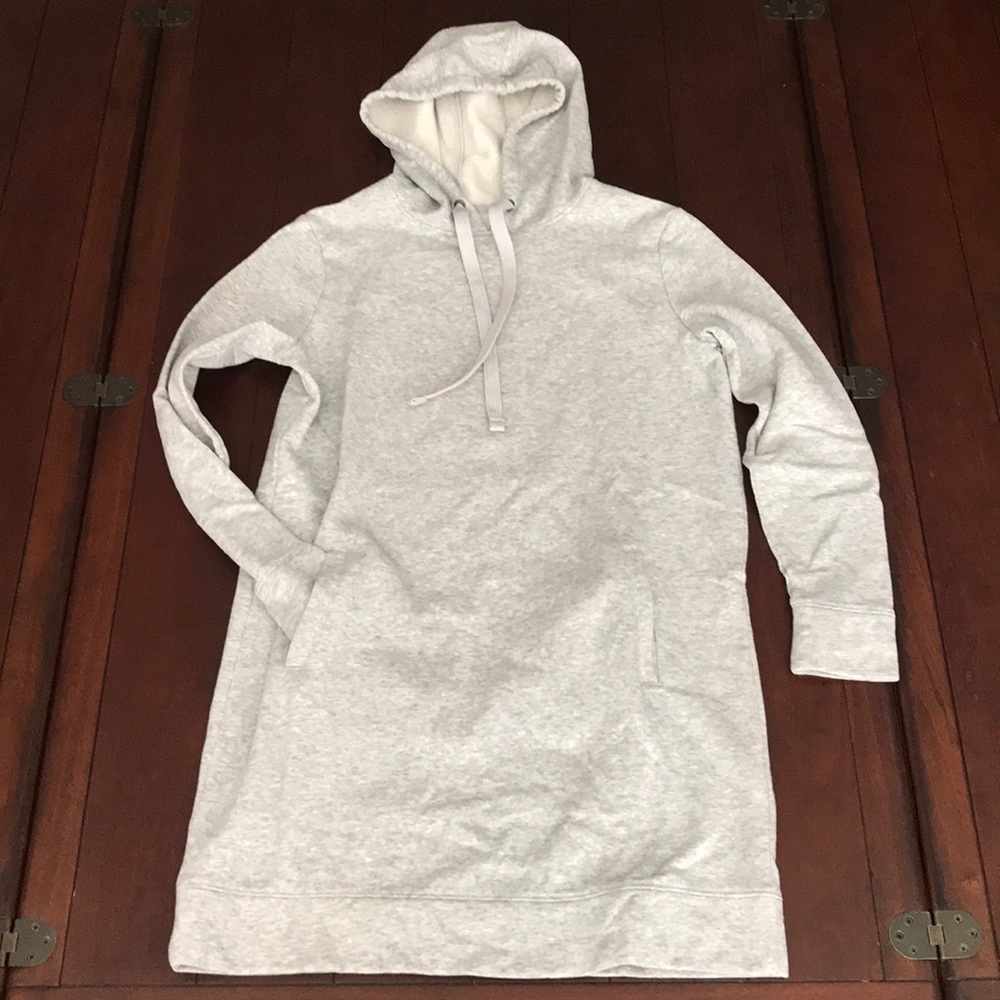 Hooded sweater dress